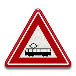 Verkeersbord RVV J14 - Tramkruising